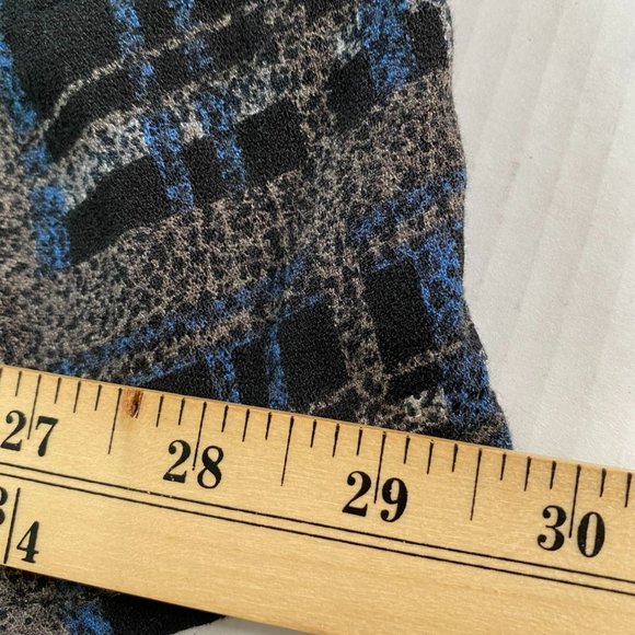 Soft Surroundings Womens Multicolor Plaid Tunic Top with Beading M Boho Party - Picture 11 of 12